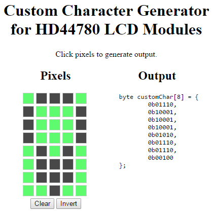 Custom Character Generator light