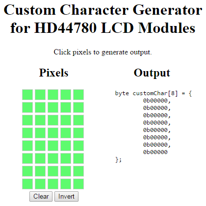 Custom Character Generator