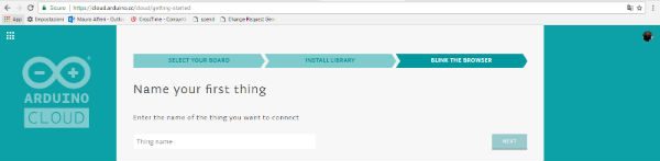 arduino cloud fourth page