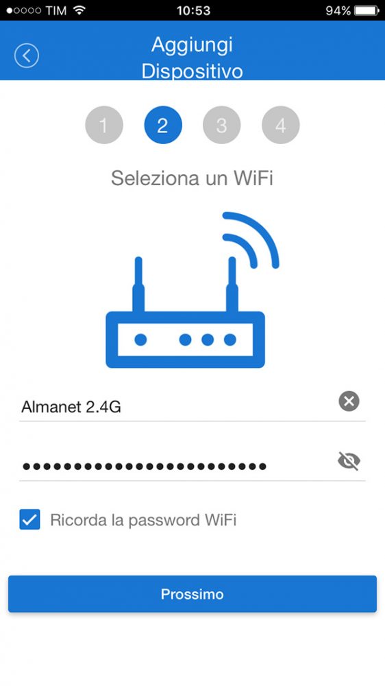 EWeLink select your WiFi