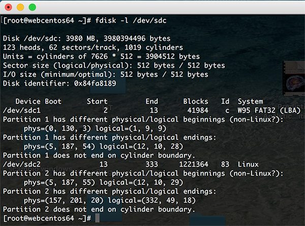 Rpi Zero W Wifi list fdisk