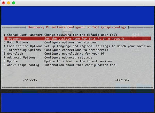 Rpi Zero W first boot change hostname