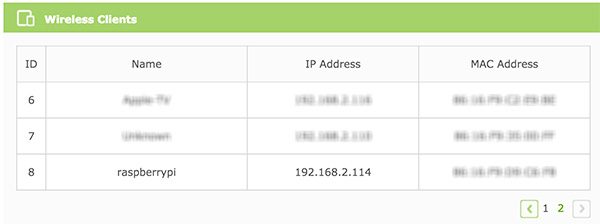 Rpi Zero W Wifi router list network