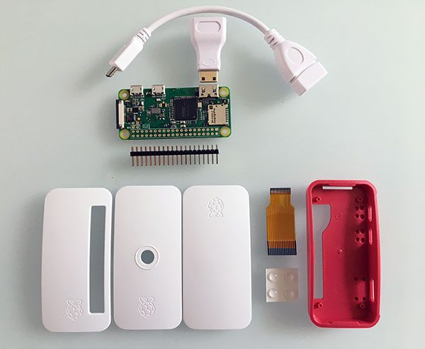 RPi Zero W adapters and case