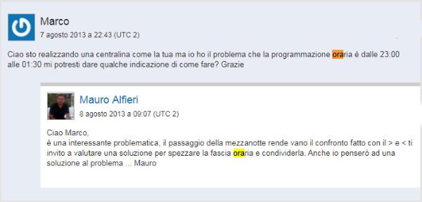 Centralina irrigazione arduino v2 commento uno