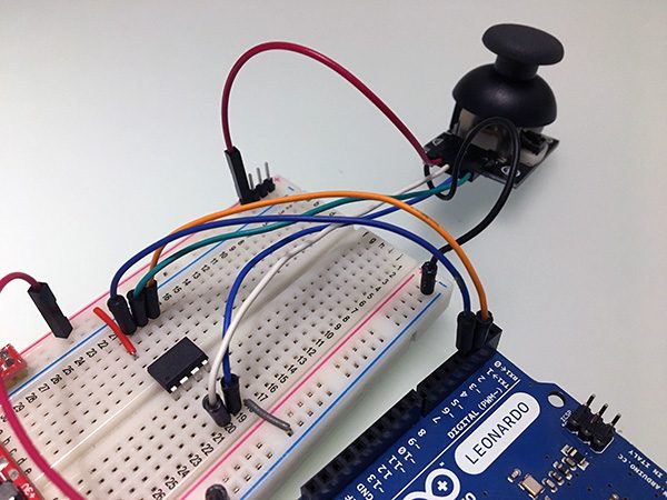 Attiny85 slave ADC i2C joystick switch