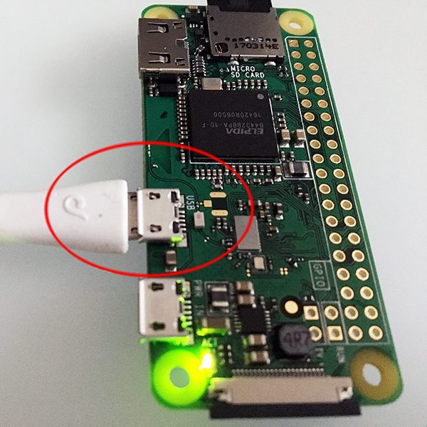 RPi Zero SSHd Usb OTG connection