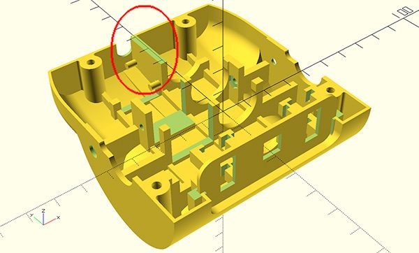 ZeroBot RPi Zero W bottom 3d