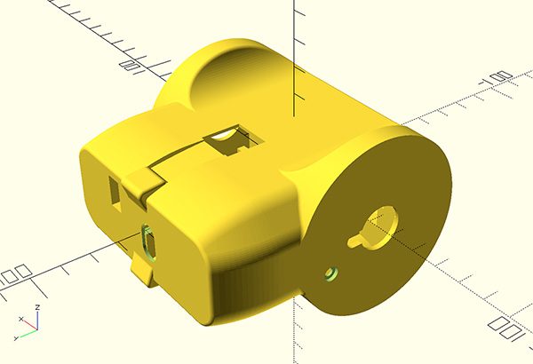 ZeroBot RPi Zero W openscad