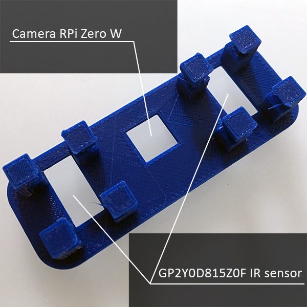 ZeroBot RPi Zero camera panel detail