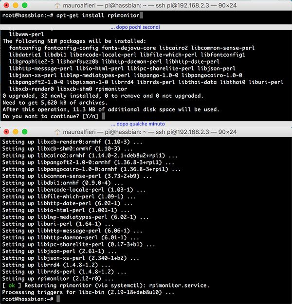 RPi Monitor install apt-get monitor