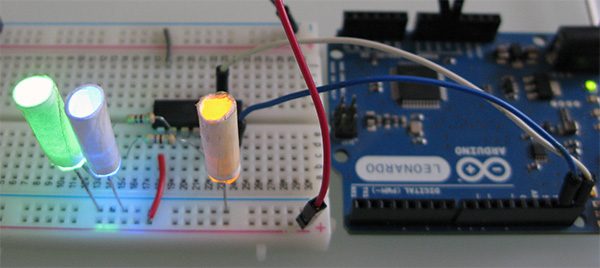 Attiny84 Arduino Led all leds lights