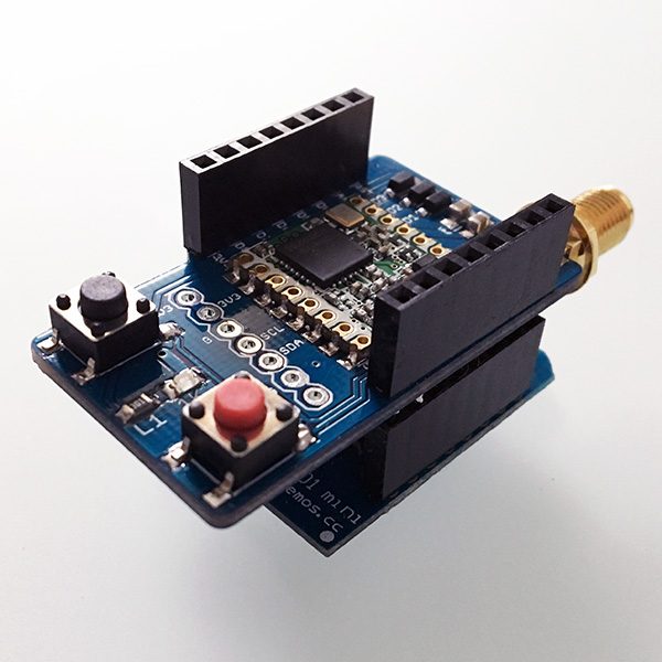 LoRa Node pcb v1.3 wemos rear