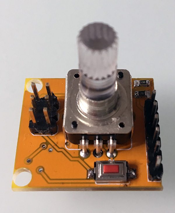 Attiny85 encoder pcb top mounted