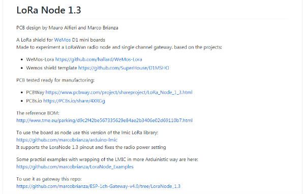 LoRa Node pcb github mauroalfieri marcobrianza