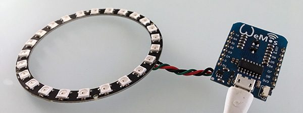 Neopixel Wemos Web server