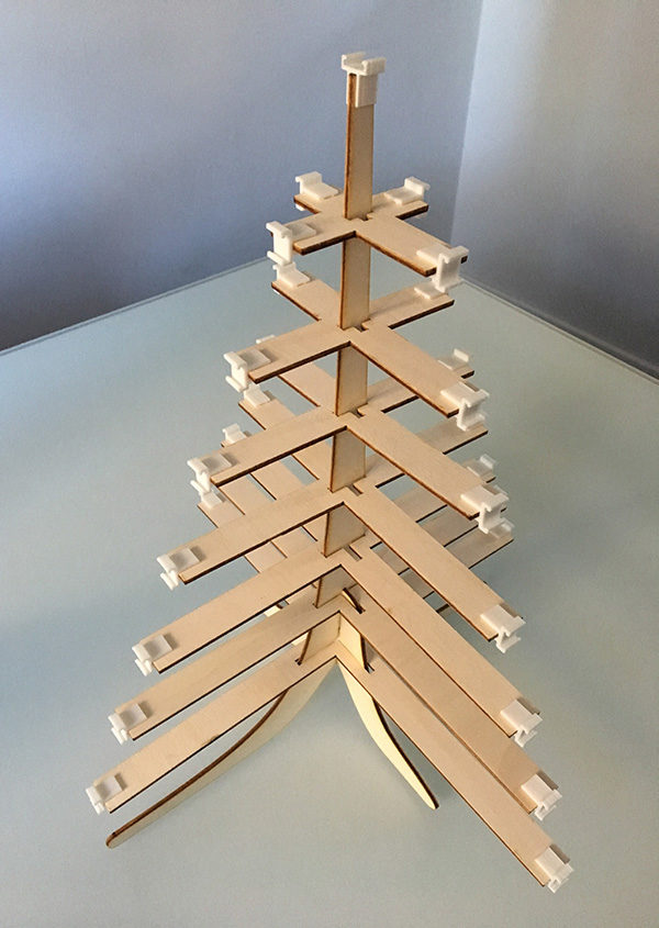 3D supports neopixel tree