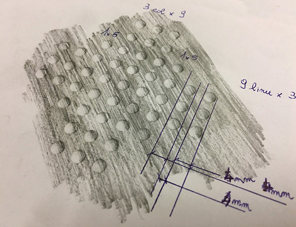 base rotante holes draw size