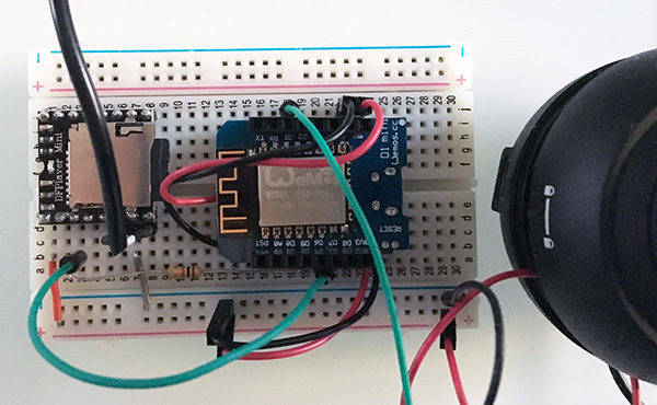 wemos neopixel music light connection