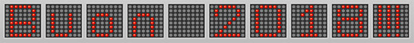 wemos matrix 8x8 character