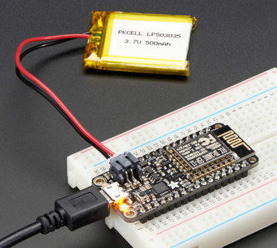 huzzah esp8266 lipo