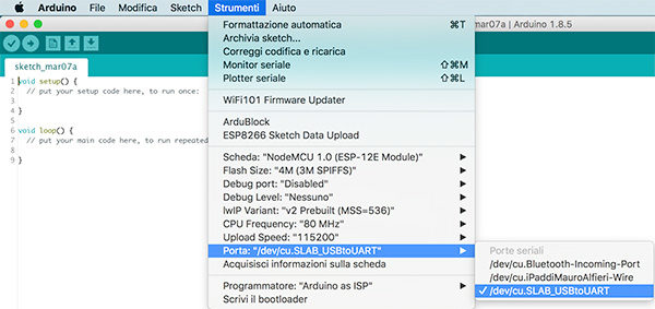 ESP8266 WIFI Kit8 OLED scan select port