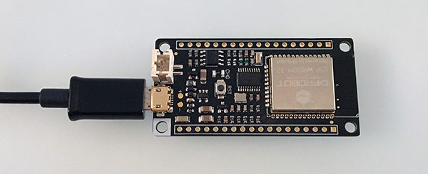 FireBeetle ESP32 connected