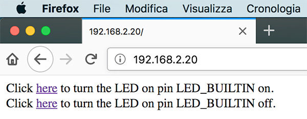 FireBeetle ESP32 web led interface led builtin home