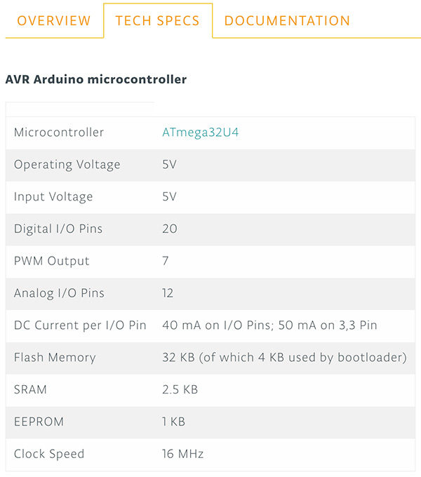 Arduino Yun Rev.2 spec tech