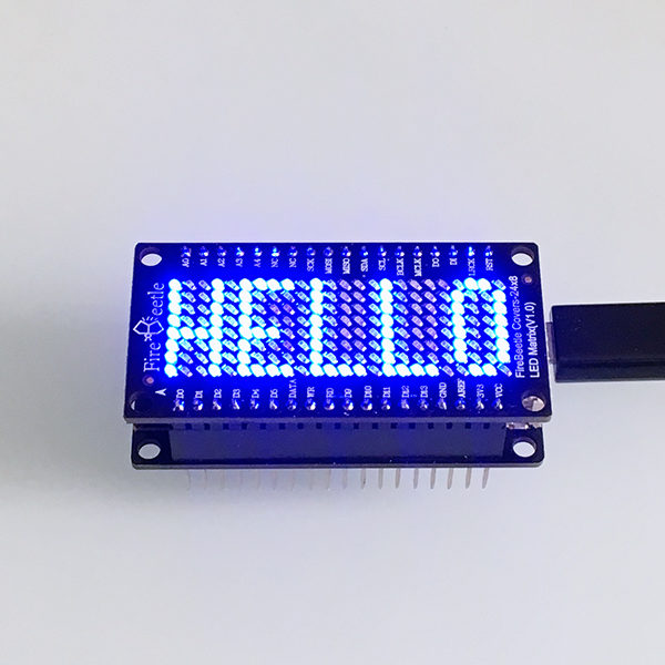 FireBeetle led Matrix Hello