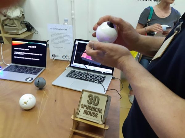 3d spherical mouse arduino day wemake