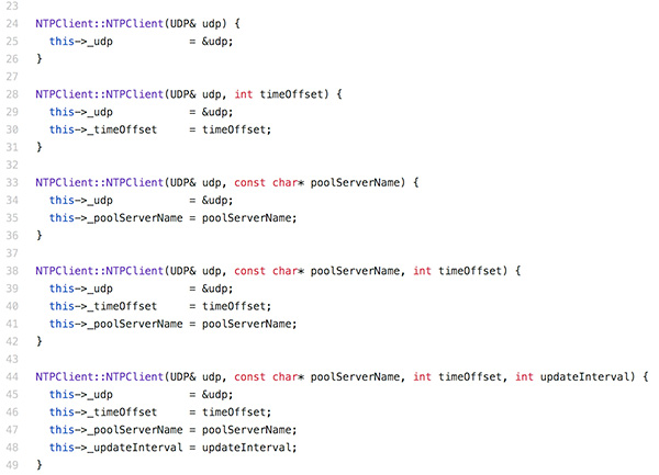 FireBeetle ESP32 NTP client cpp library