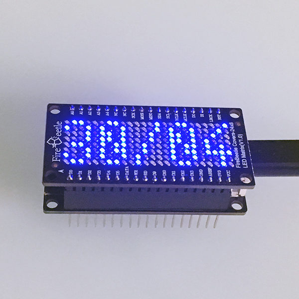 FireBeetle Led 24x8 Date e Clock day and month