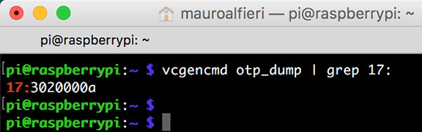 RPi USB Boot vcgencmd otp_dump