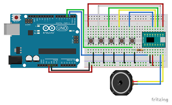 JQ6500 arduino schema