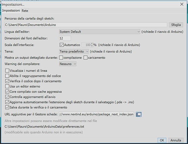 the tactigon arduino ide url added new boards