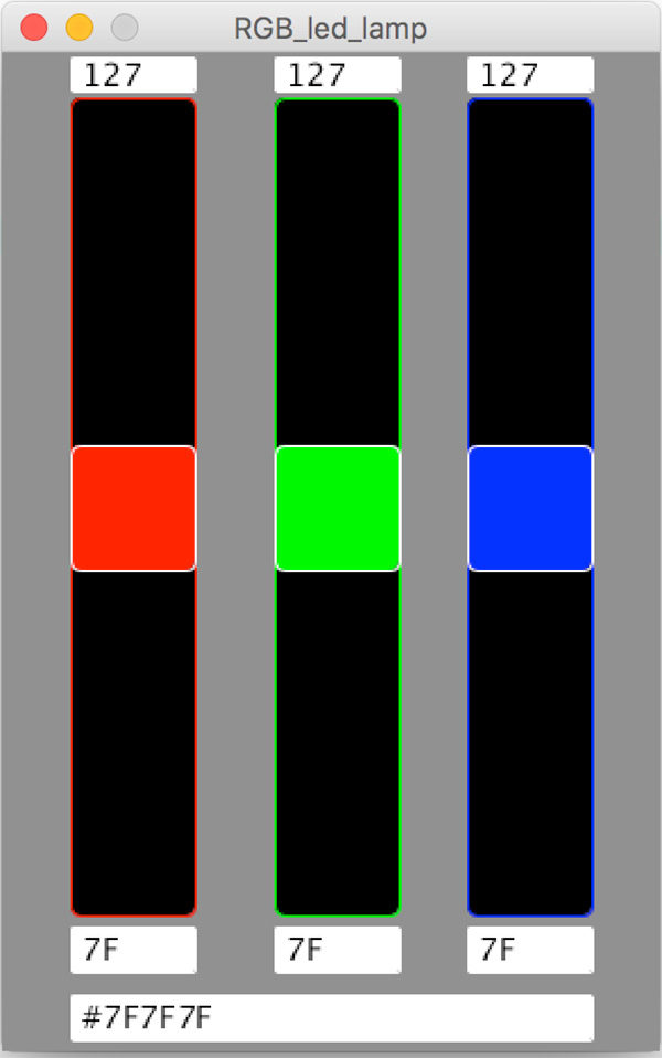 Processing RGB interface serial