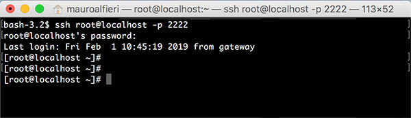 Docker VirtualBox ssh access