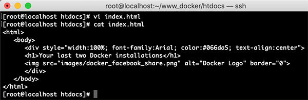Docker containers share dir index modified