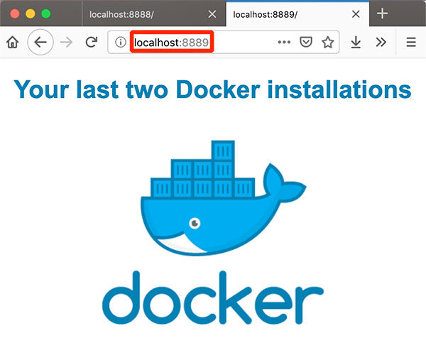 Docker containers share dir second web page after modify
