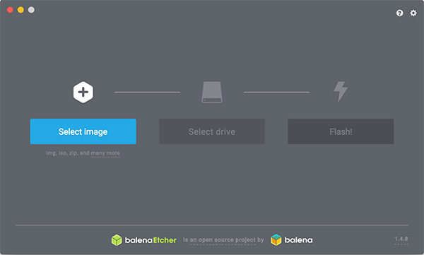 RockPi4 install on eMMC balena select image