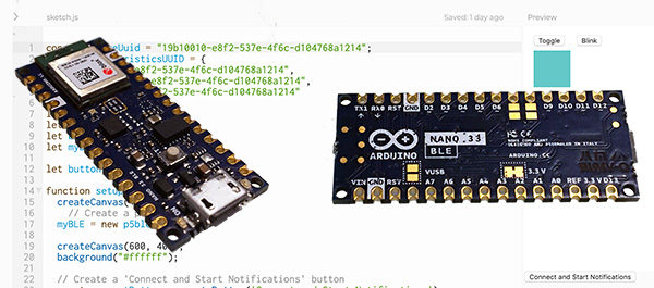 Arduino Nano 33 Ble Sketch Mauro Alfieri Wearable Domotica Robotica Elettronica