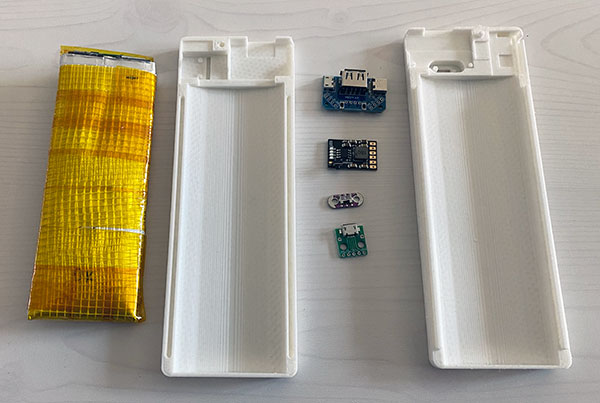 Power Bank 4000 components