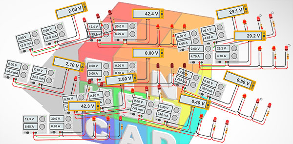 Tinkercad simulazione led resistenze