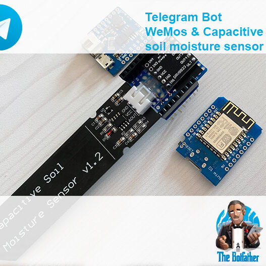 capacitive soil moisture sensor wemos lipo shield telegram bot