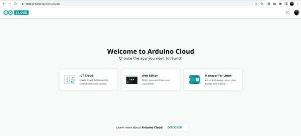 Arduino IoT neopixel project welcome Arduino Cloud