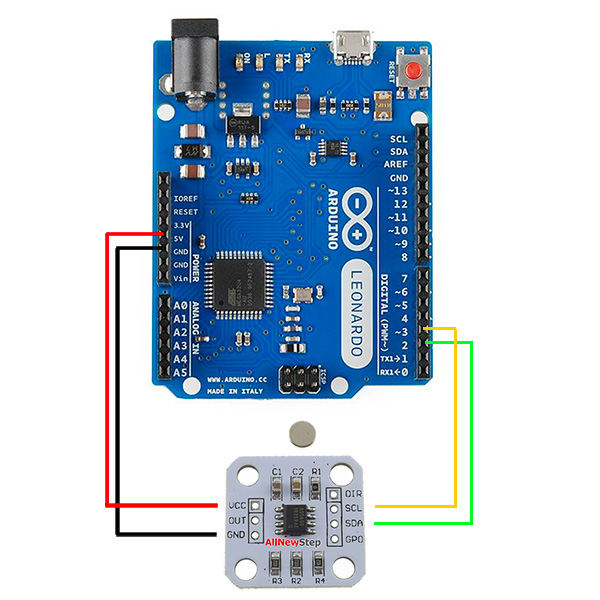 AS5600 encoder knob schema