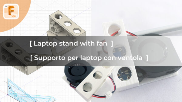 Laptop stand with fan