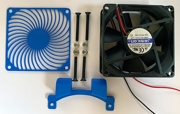 Desktop Fan 80mm mounting parts