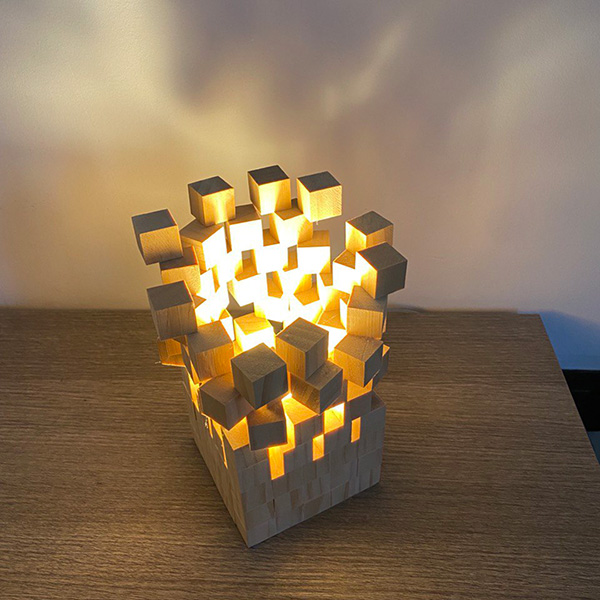 minecraft lamp completa accesa